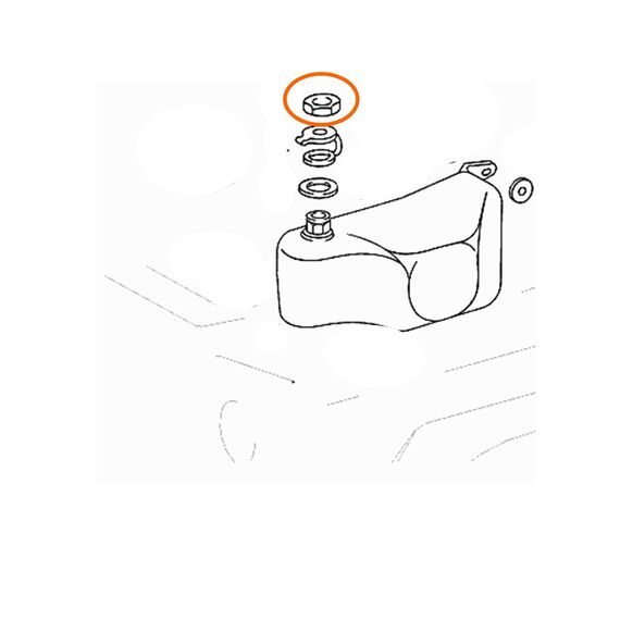 Mutter  fur Wasserbehälter, Waschanlage  
